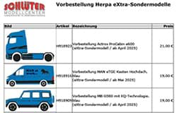 Picture of Vorbestellung Herpa eXtra-Sondermodelle