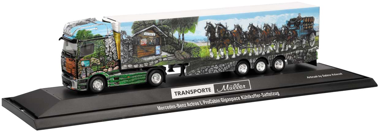 Bild von VORBESTELLUNG Müller Transporte, Actros L ProCabin GigaSpace vvsp. EuroKüKoAufl. -PC-  (NH09/10.2026)