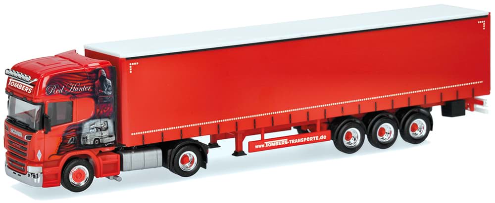 Bild von VORBESTELLUNG Tombers Transporte "Red Hunter", Scania R 09 Topline svsp. Medi GardPlAufl.  (NH09/10.2026)