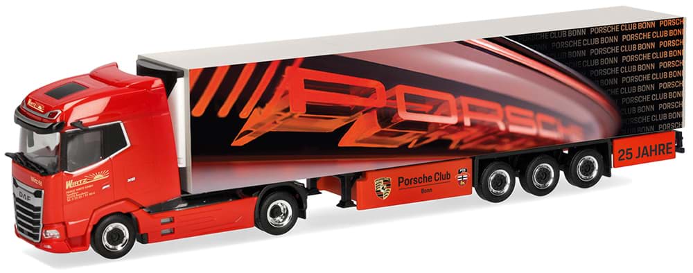 Bild von VORBESTELLUNG Wirtz Spedition "25 Jahre Porsche Club Bonn", DAF XG vvsp. EuroKüKoAufl.  (NH09/10.2026)