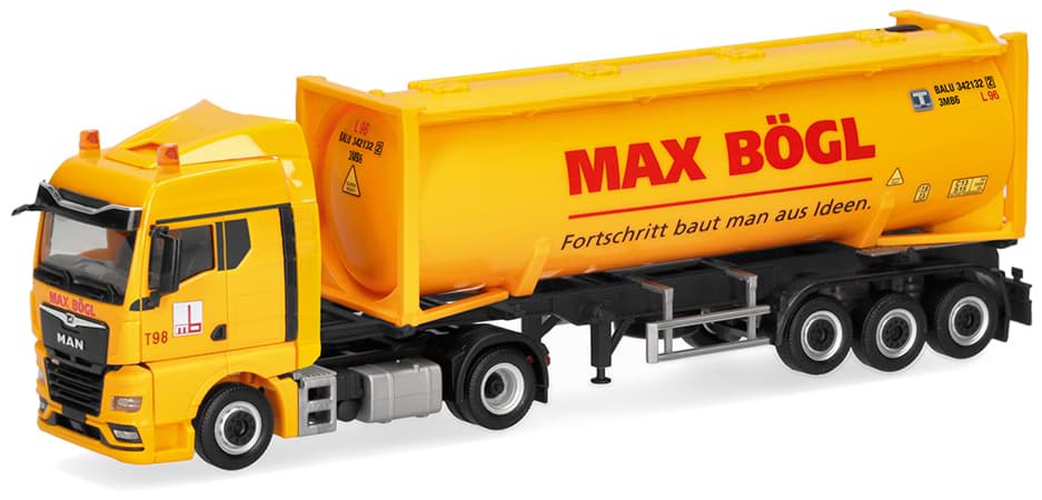 Bild von VORBESTELLUNG Max Bögl, MAN TGX GM svsp. 30ft. DrucksilcontainerAufl.  (NH09/10.2026)