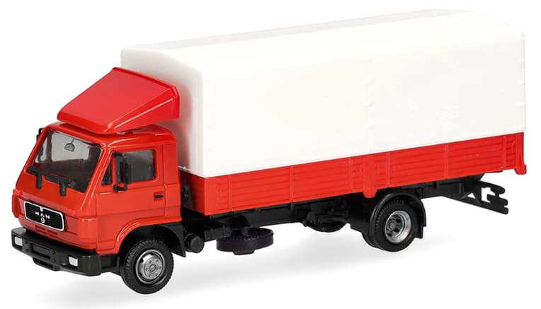 Picture of Vorbestellung MAN G90 Planen-LKW, rot/weiß -BASIC- (NH09/10.2026)