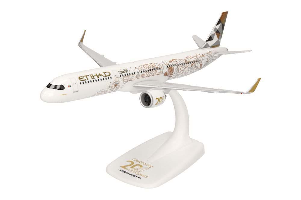 Bild von Vorbestellung Etihad Airways Airbus A321neo - 20th Anniversary (1:200) -Snap-Fit-  (NH07/08.2026)