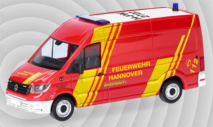 Picture of Feuerwehr Hannover, VW eCrafter Kasten Hochdach -- Interschutz Hannover 2026 --