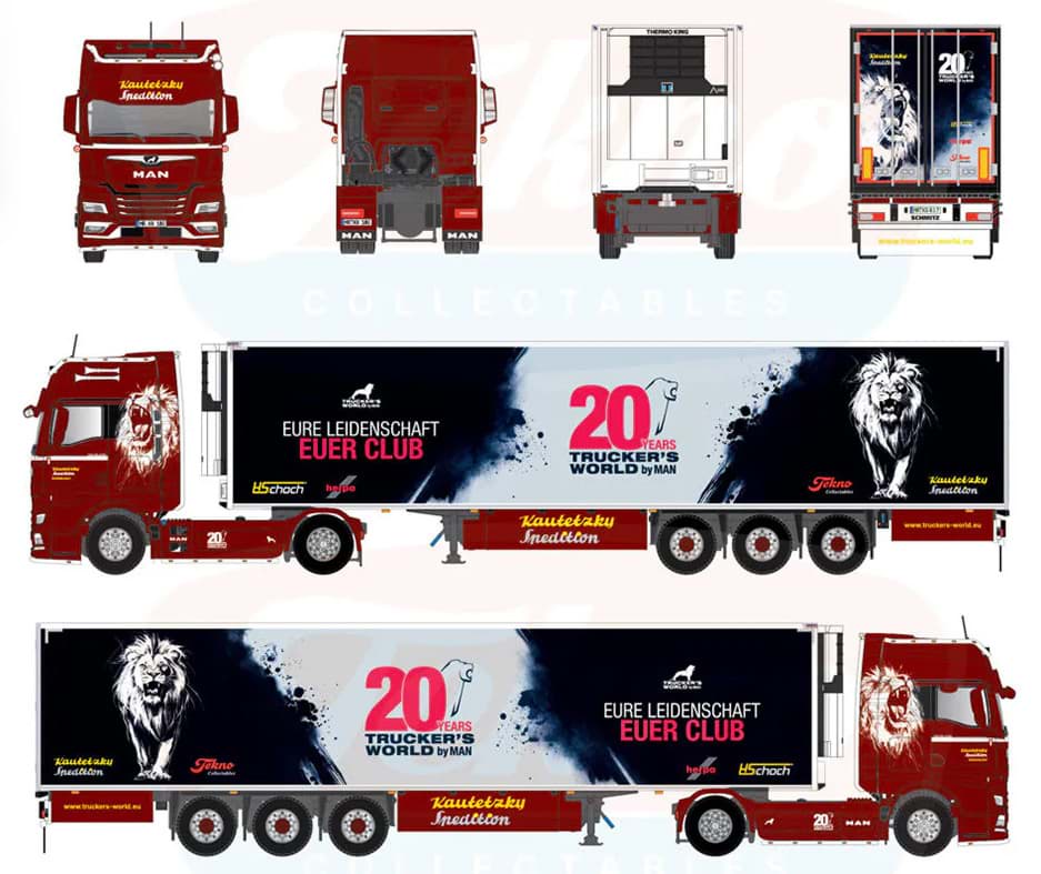 Picture of Vorbestellung Kautetzky "20 Years Trucker´s World", MAN TGX  vvsp. EuroKüKoAufl. (Metall 1:50 / 2. Quartal 2027)