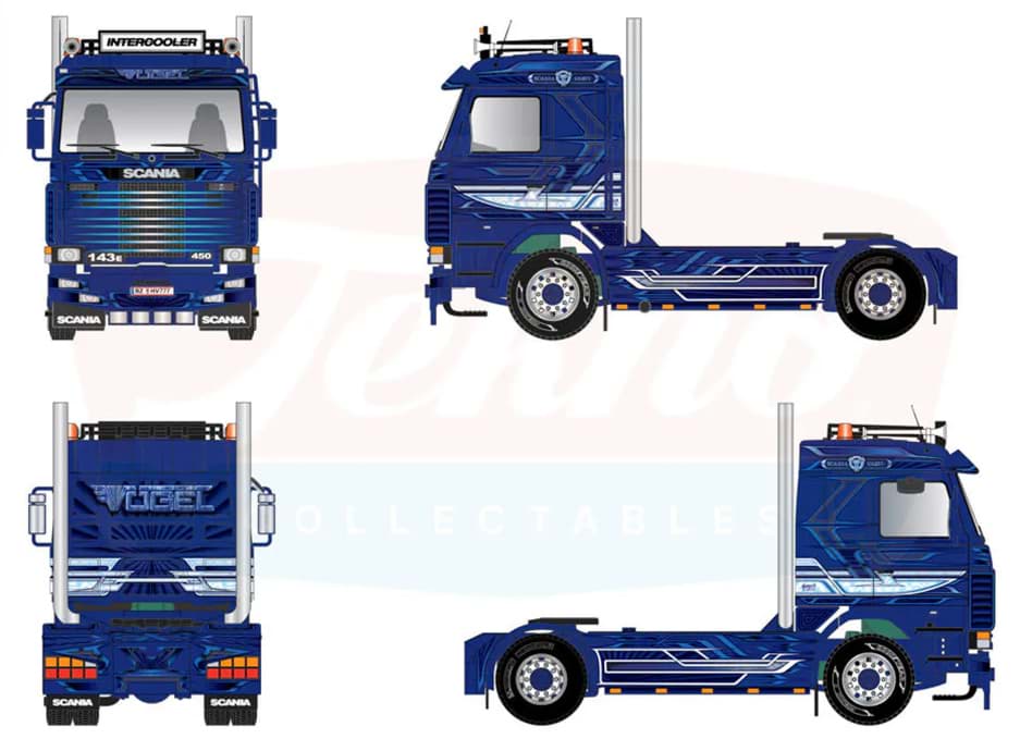 Picture of Vorbestellung Vögel, Scania 143 Zugm.  (Metall 1:50 / 2. Quartal 2027)