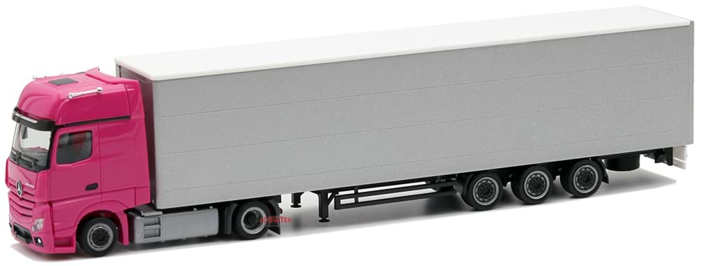Picture of Actros GigaSpace svsp. Megatrailer GardPlAufl. (FH magenta,  PL silber lackiert) -- Restposten, sehr geinge Stückzahl --