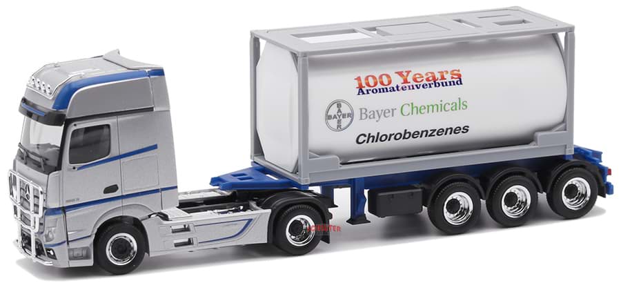 Bild von Actros GigaSpace vvsp. 20ft. TankcontAufl. "Bayer Chemicals" -- Restposten, sehr geringe Stückzahl -- 