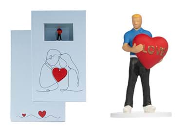 Bild von Geschenkbox "Alles Liebe"  Mann  (9 cm x 15 cm, 2,5 cm hoch) ***NOCH***