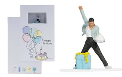 Bild von Geschenkbox "Happy Birthday" (9 cm x 15 cm, 2,5 cm hoch) ***NOCH***