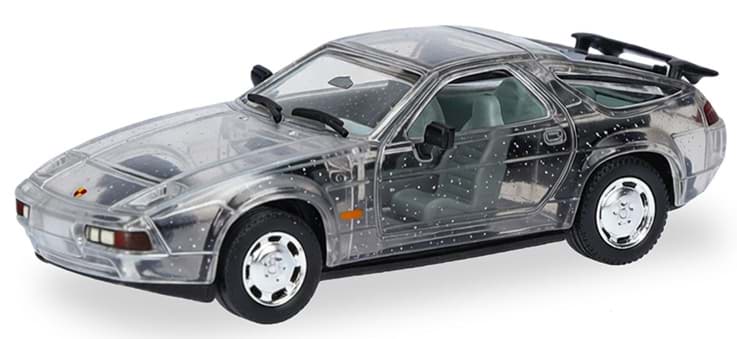 Bild von Porsche 928 S4 "Tag der offenen Tür 2026", transparent mit silbernen Farbtupfern -- Sommerfest 2026 --