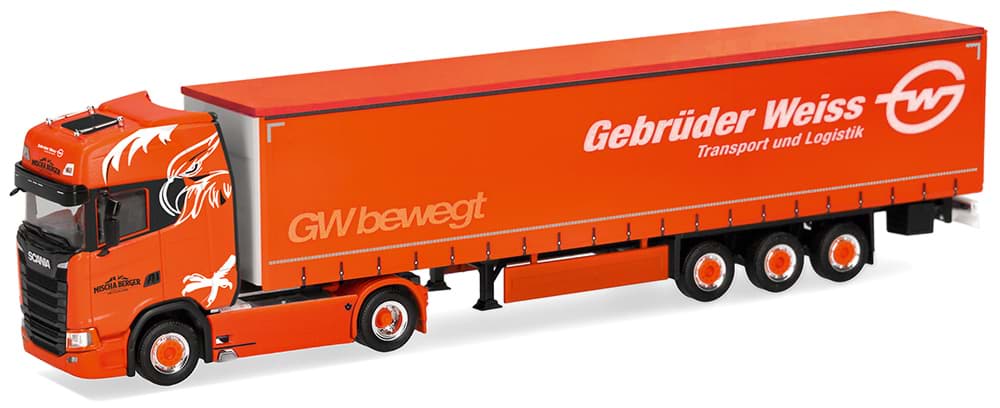 Bild von VORBESTELLUNG Berger Transporte / Gebrüder Weiss, Scania CS 20 HD vvsp. Medi GardPlAufl. (CH/A)  (NH11/12.2026)