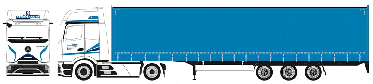 Bild von VORBESTELLUNG Cross Speed, Actros L ProCabin GigaSpace vvsp. Megatrailer GardPlAufl. (Sonderedition / ab Aug. 2026)