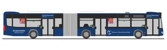 Picture of Vorbestellung Bodensee-Oberschwaben-Bahn - SEV MB Citaro  G 12  -Bahn Edi.Nr.: 158- ***Neuheit 09_10_2026***