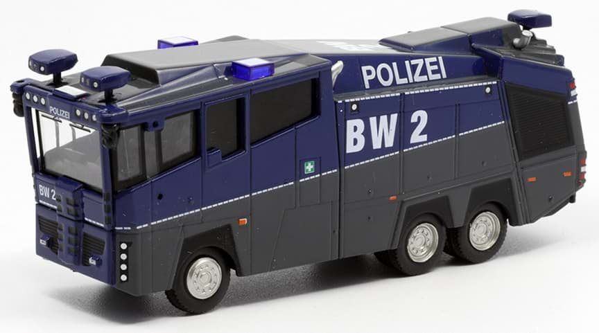 Bild von Bereitschaftspolizei Baden-Württember "BW 2", Actros  Wasserwerfer 10000 (PCX871136)  -- sehr geringe Stückzahl --