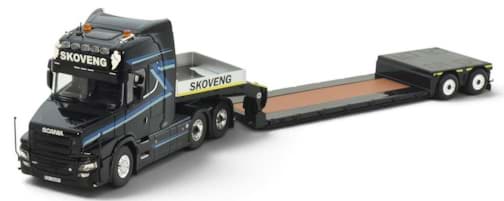 Bild von Skoveng Scania Tuft 6x4 Broshuis Tieflader 2achs (Metall 1:50)