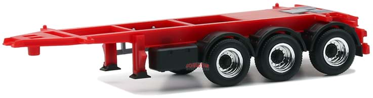 Bild von 20ft./26ft. Trailer 3achs (rot, Felgen chrom/schwarz) 