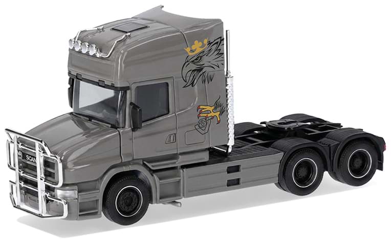 Bild von VORBESTELLUNG Scania Hauber 04 Topline Zugm. 3achs vvsp., nardograu "Greif" (Farbvariante)  (NH01/02.2027)