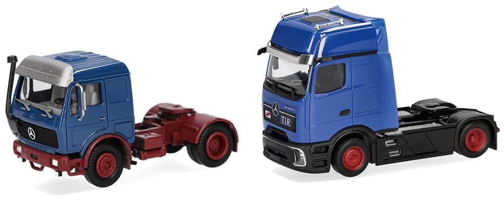 Picture of VORBESTELLUNG MB Zugm-Set "alt und neu" - NG80 und Actros ProCabin vvsp., blau  (NH01/02.2027)