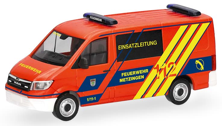 Picture of Vorbestellung Feuerwehr Metzingen "ELW", MAN TGE Halbbus Flachdach   (NH01/02.2027)