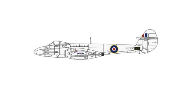 Picture of Vorbestellung Gloster Meteor F3 - 616 Squadron, RAF Melsbroek (1:72)  -Oxford Models-  (NH11/12.2026)