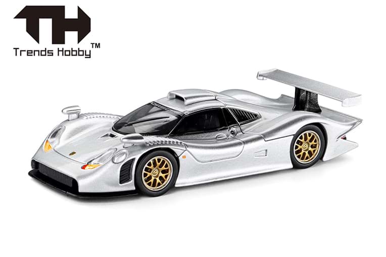 Bild von Vorbestellung Porsche 911 GT1 1998, silber -Trends Hobby/Herpa- (--1:64--)   (NH01/02.2027)